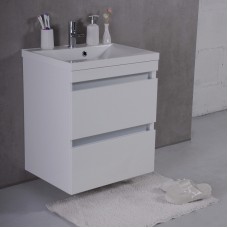 ТУМБА С УМЫВАЛЬНИКОМ 60 СМ FANCY MARBLE BORNEO, БЕЛЫЙ